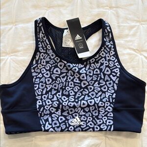 Adidas Black Sports Bra with Racerback Design